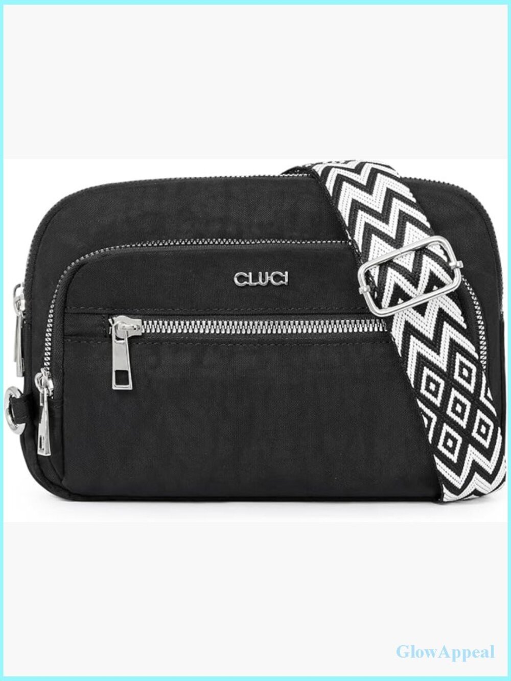 Women's Travel Nylon Crossbody Bag with RFID Anti-Theft Zipper
